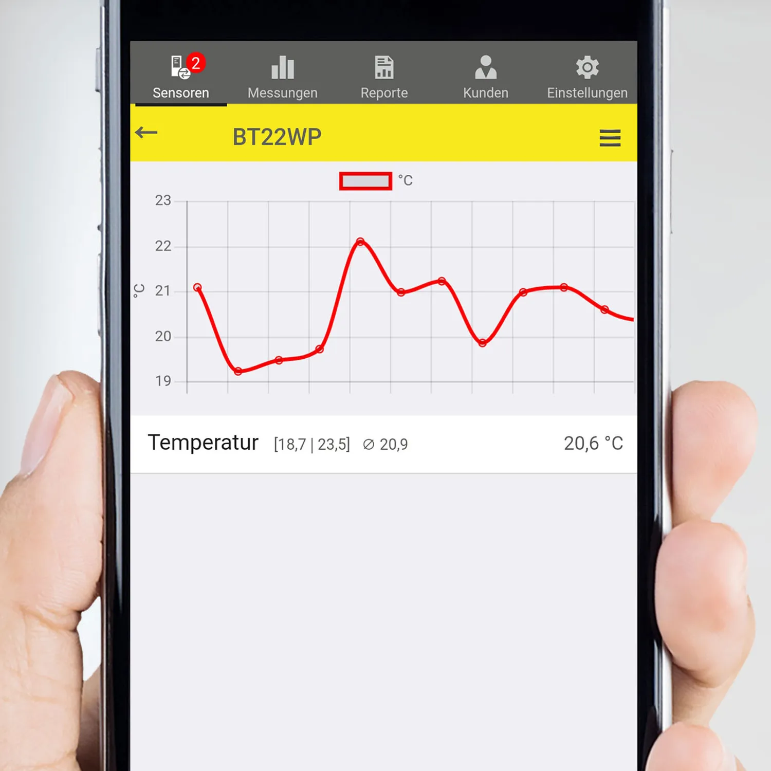 BT22WP - Termometar za rad s pametnim telefonom - Slika 8