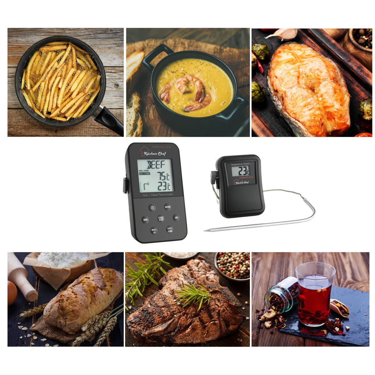 Bežični temperaturni kontroler Küchen-Chef 5014-1504 - Slika 3