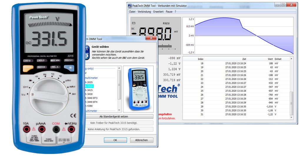 Digitalni-Multimetar PKT-3315 sa USB/ RS232 - Slika 3