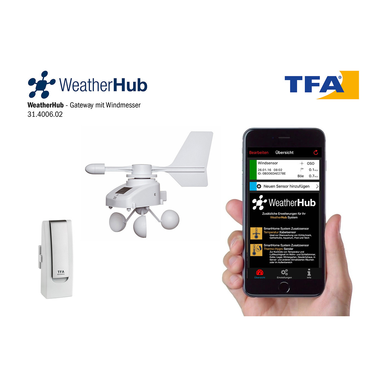 Meteorološki set WEATHERHUB 31.4006