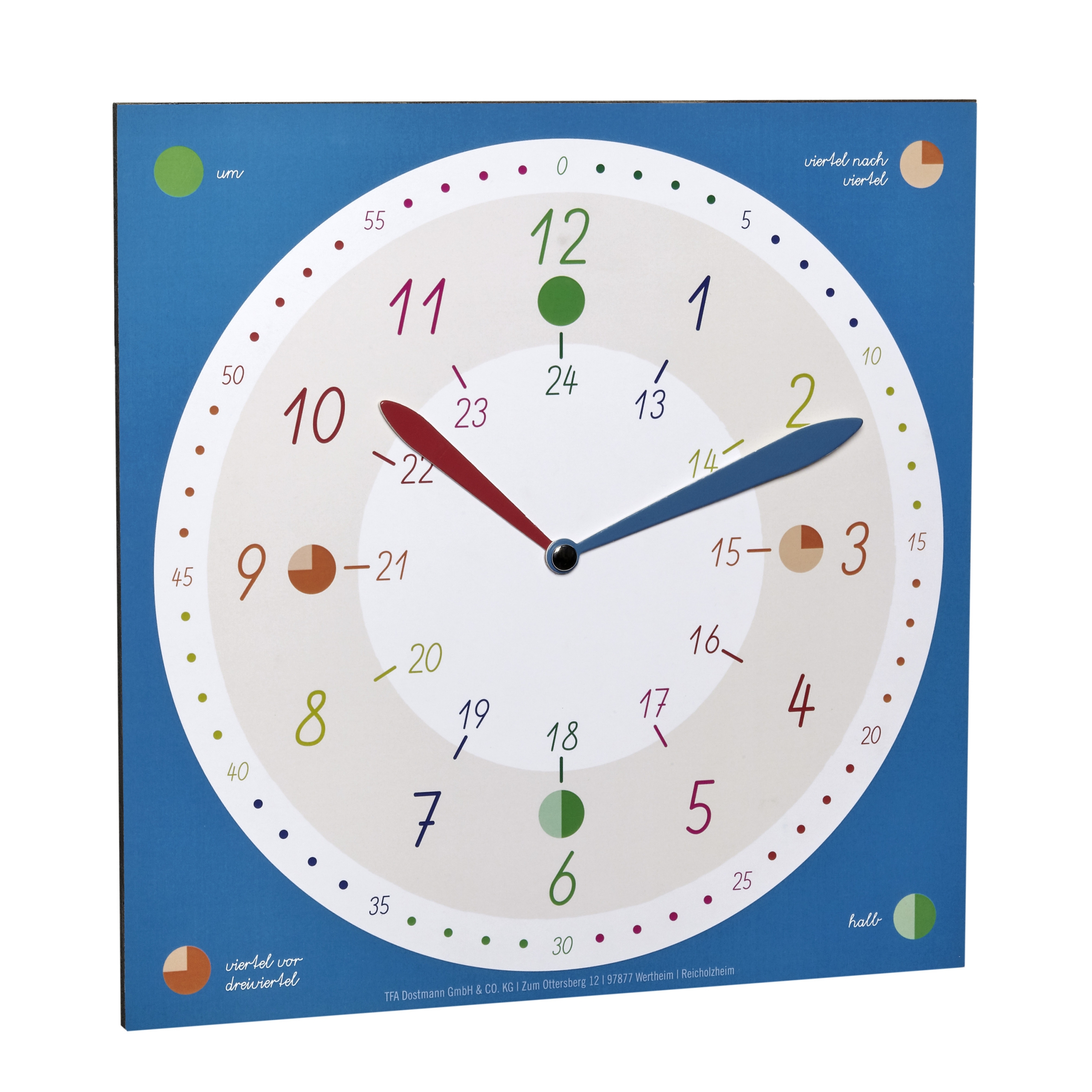 60.3058.06.91 - Dječji zidni sat s edukativnim brojčanikom TICK-TACK - Slika 2